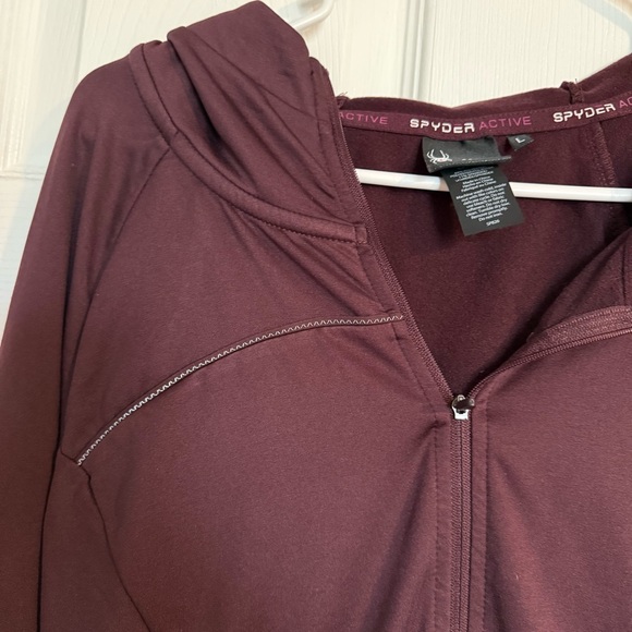 Spyder Active Maroon Zip-Up Jacket - Picture 7 of 7